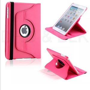 Pink leather iPad mini cover